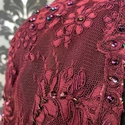 Something Blue FORMAL/MOTHER'S DRESSES Caterina 7020 Formal Chiffon/Beaded Eggplant Size 10