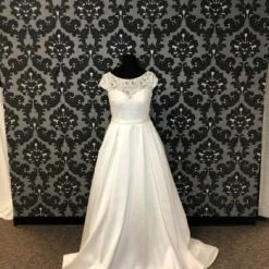 Something Blue WEDDING DRESSES Sincerity Bridal 11065 Women's Wedding Dress Bengaline/Lace