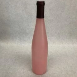 Something Blue DECOR Vase Glass Pink/Burgundy Size 13" Wine Bottle VASES