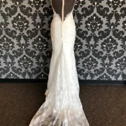 Something Blue As Is Zavana ZB113-1Z Wedding Dress Lace Ivory/Champ Size 10 WEDDING DRESSES