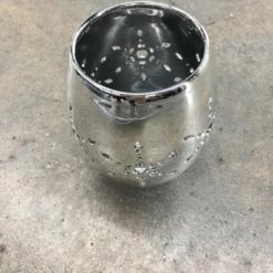 Something Blue Wedding The Perfect Christmas Candle Holder Glass Silver Size 4" CANDLES