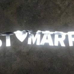 Something Blue DECOR Party City Banner Cardstock Silver Size 5'6" SIGNS