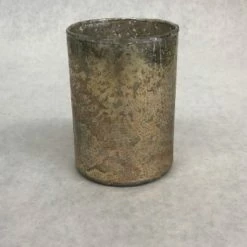 Something Blue Hobby Lobby Votive Mercury Glass Gold Size 4" CANDLES