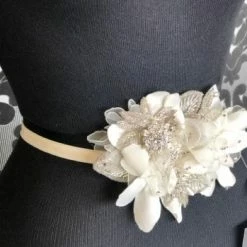 Something Blue BelBT040 Belt Satin/Beaded Ivory BELTS