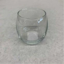 Something Blue Tea Light Holder Size 2" Glass Clear CANDLES