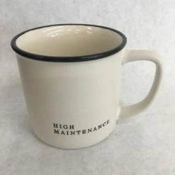 Something Blue Wedding Coffee Mug Ceramic 13oz High Maintenance