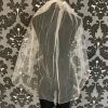 Something Blue Finger Tip Ivory Tulle With Finished Edge Veil VEILS