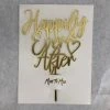 Something Blue "Happily Ever AfterCake Topper Size 9" Plaster Gold