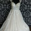 Something Blue Essense D2603 Wedding Dress Size 18 Lace/Sequin Ivory Sleeveless