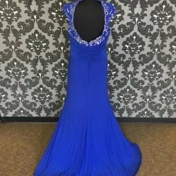 PROM Size 24W Cobalt MacDuggal Poly-Spandex