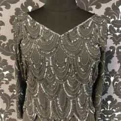 Something Blue Jakara Women's Formal Chiffon Charcoal Size 14