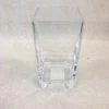Something Blue Vase Glass Clear Size 8"x4"x4" Square VASES DECOR
