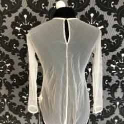 Something Blue Sophia Tolli Y213BODYSUIT Bodysuit Tulle Ivory Size LG Sleeves