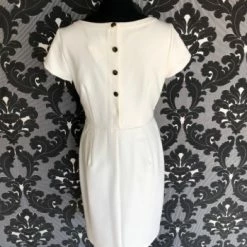 Something Blue FORMAL/MOTHER'S DRESSES Ann Taylor Formal Size 8 Poly Spandex Ivory