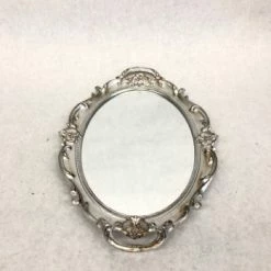 Something Blue Tray Mirror Silver & Gold Size 14" Sooyee MIRRORS