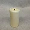 Something Blue DECOR Pillar Candle Wax Ivory Size 5" CANDLES