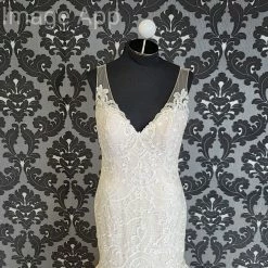 Something Blue WEDDING DRESSES Maggie Sottero MS8MC564 Adaleine Wedding Dress Lace/Tulle Ivory Size 10