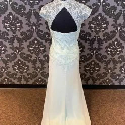 Something Blue Cameron Blake 119651 Formal Chiffon Water Size 12 FORMAL DRESSES