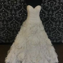 Something Blue Wedding Size 14 Prosecco Wtoo Tulle Strapless Dropwaist/Ballgown WEDDING DRESSES