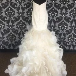 WEDDING DRESSES Size 14 Champagne Allure Romance Lace Strapless Mermaid Sweetheart