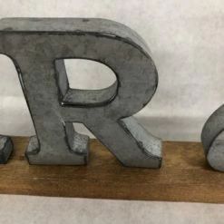 Something Blue Sign Size 28"x4.5" Wood/Metal Silver/Brown SIGNS DECOR