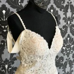 Something Blue Madison James Mj453 Women's Wedding Dress Chiffon/Lace Size 12