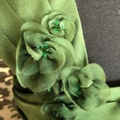 Something Blue Jade By Jasmine J4408 Formal Chiffon Green Size 8