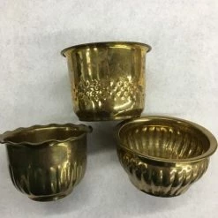 Something Blue Wedding DECOR Bowl Brass Gold 6