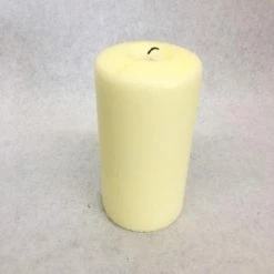 Something Blue Pillar Candle Wax Cream Size 5.5" CANDLES