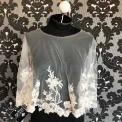 Something Blue Essense Of Australia Size 10 Ivory Tulle And Lace Cape