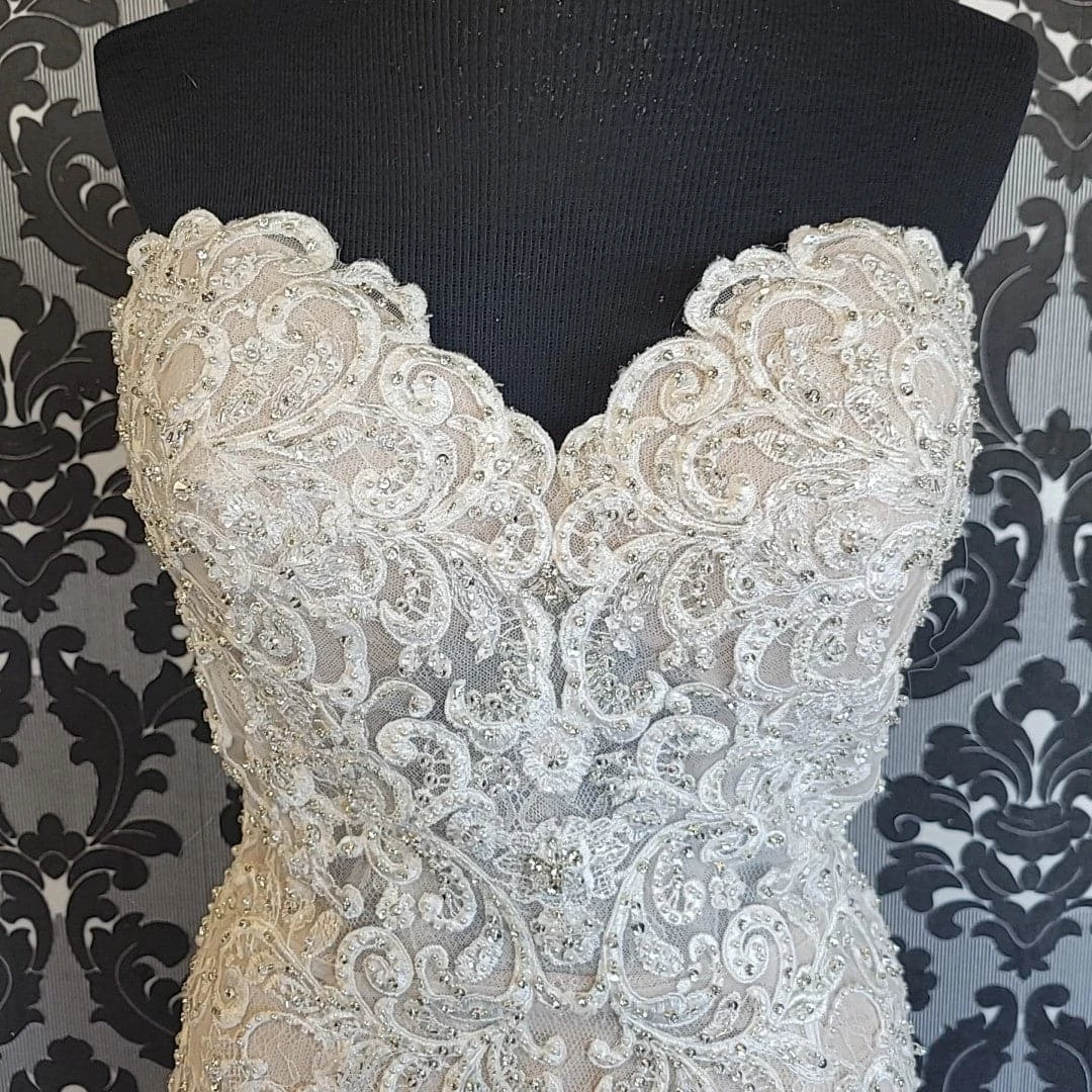 Something Blue Allure Bridal C526 Women Wedding Dress Lace/Beading Ivory/Nude WEDDING DRESSES 4 Something Blue Allure Bridal C526 Women Wedding Dress Lace/Beading Ivory/Nude WEDDING DRESSES