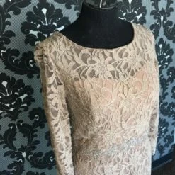 Something Blue Size 10 Brown Jackie Jon Cocktail Lace FORMAL DRESSES FORMAL/MOTHER'S DRESSES