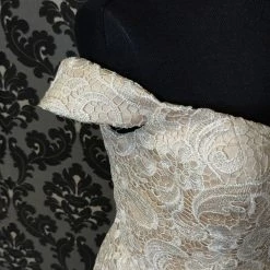 Something Blue Women's Formal Lace Ivory Size 12 Cocktail Dress FORMAL/MOTHER'S DRESSES