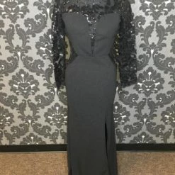 Something Blue Size M Black Stretch Knit FORMAL/MOTHER'S DRESSES