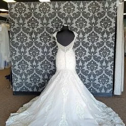 Something Blue Allure Bridal 9471 Size 16 Ivory And Champage Cap Sleeve Mermaid