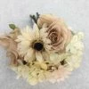 Something Blue Wedding DECOR Bouquet Size 8.5" Floral Ivory/Mauve FLORAL