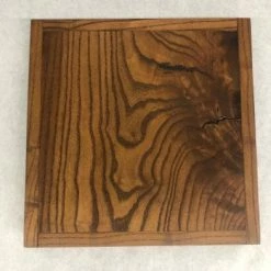 Something Blue DECOR Cake Stand Wood Dark Stain Size 14"x14"x2"