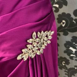 Something Blue Jade Couture K148001 Formal Silk Purple Size 20