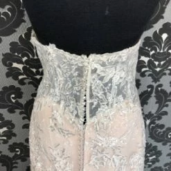 Something Blue Essense D2615 Wedding Dress Size 16 Sequin/Lace Ivory Strapless