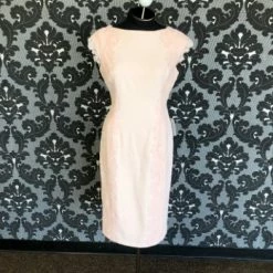 Something Blue FORMAL/MOTHER'S DRESSES Maggy London Women Cocktail Dress Lace Blush Size 10 FORMAL DRESSES