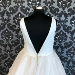 Something Blue Mori Lee CA00999 Women's Wedding Dress Organza Ivory Size 22