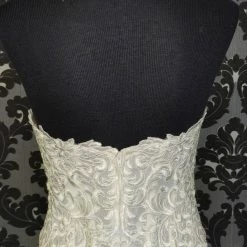 Something Blue Size 12 Ivory Martina Liana Lace Strapless Bodice Sweetheart WEDDING DRESSES