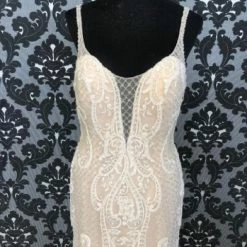 Something Blue Justin Alexander JANA Women's Wedding Dress Lace/Beading Size 14 WEDDING DRESSES