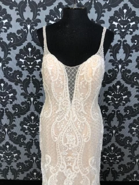 Something Blue Justin Alexander JANA Women's Wedding Dress Lace/Beading Size 14 WEDDING DRESSES 4 Something Blue Justin Alexander JANA Women's Wedding Dress Lace/Beading Size 14 WEDDING DRESSES