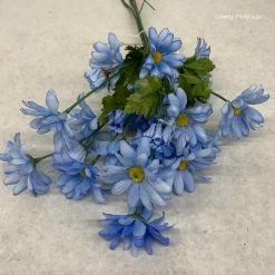 Something Blue DECOR Daisy Floral Blue/Yellow Size 3ct FLORAL