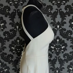 Something Blue WEDDING DRESSES Stella York 7024 Wedding Dress Size 12 Crepe Ivory Sleeveless Sheath