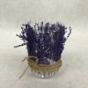 Something Blue DECOR Candle Holder Dried Floral/Glass Purple Size Approx 2.5"-5.5" CANDLES