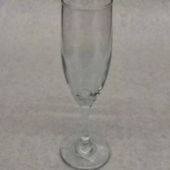 Something Blue Champagne Flute Glass Clear Champagne Flute GLASSWARE DECOR
