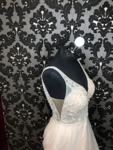 Something Blue WEDDING DRESSES Stella York 6724DM Women's Wedding Dress Tulle Moscato Size 10 5 Something Blue WEDDING DRESSES Stella York 6724DM Women's Wedding Dress Tulle Moscato Size 10