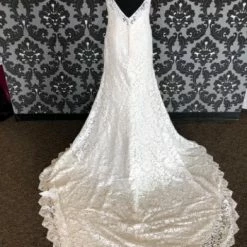 Something Blue Justin Alexander 88017 JULIE Women's Wedding Dress Lace Ivory Size 12 WEDDING DRESSES